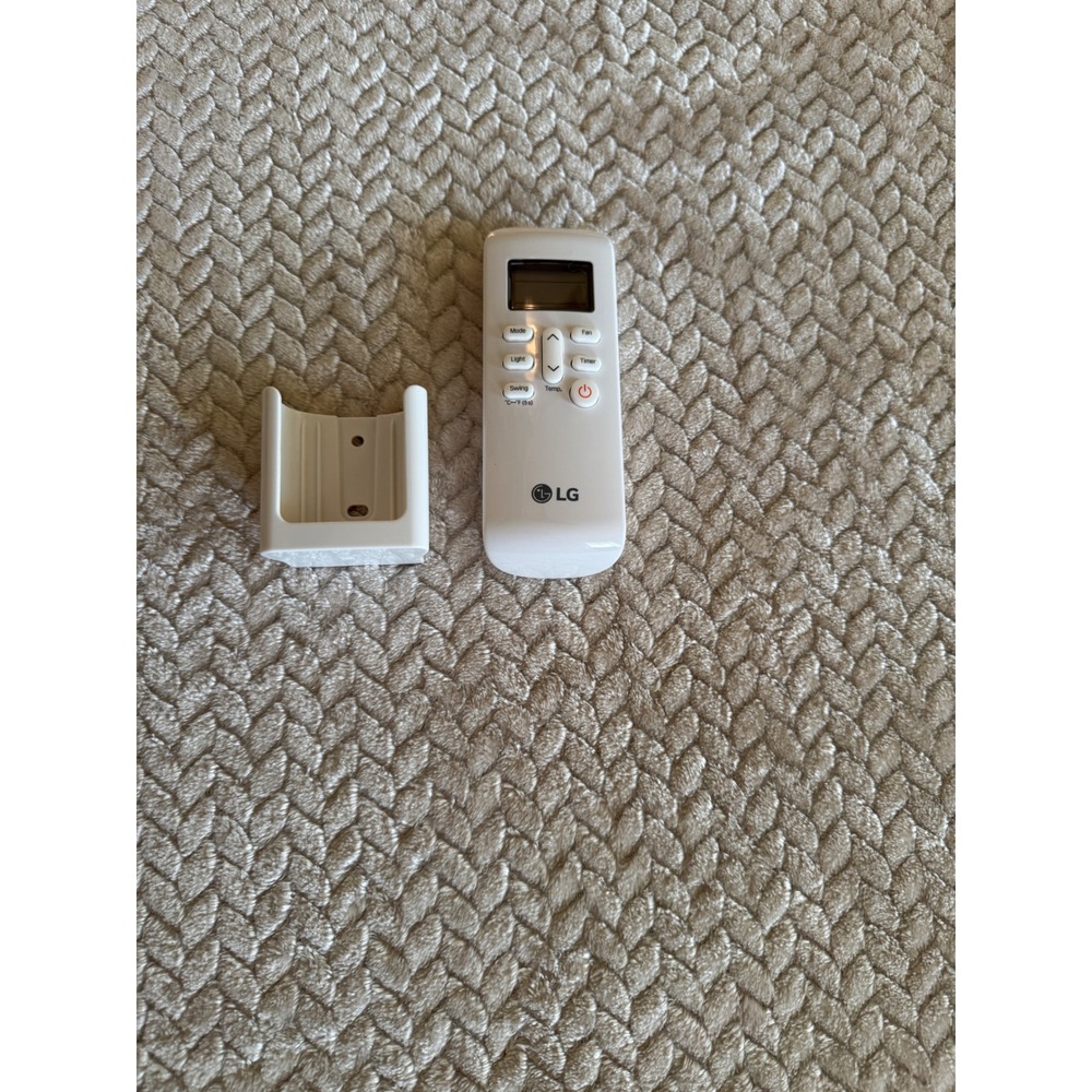 LG Air Conditioner Remote Control AKB74955602 White with Wall Mount Holster